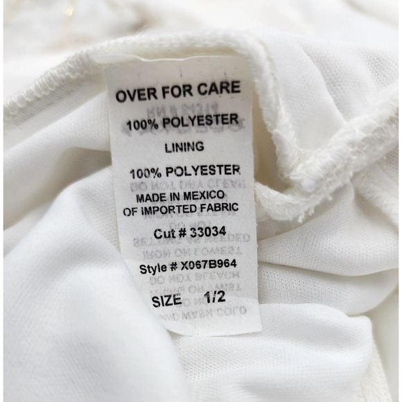 Windsor White Embellished Sequined Dress Halter Top Prom Size 1 Homecoming - Picture 6 of 9